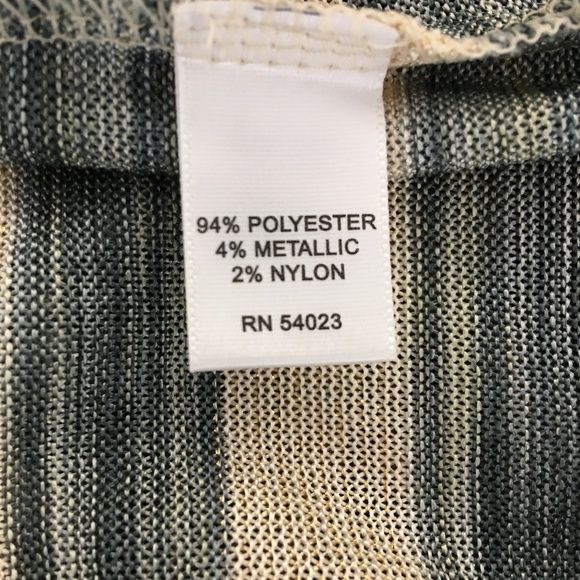 BANANA REPUBLIC Dressy Metallic Striped Tank M - Picture 10 of 11